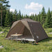 Tunneltent Bruin en Grijs 4-persoons
