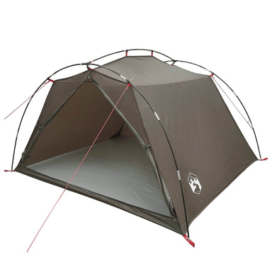 Tunneltent Bruin en Grijs 4-persoons