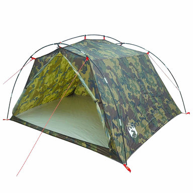 Tunneltent Camouflage 4-persoons 185T Polyester met PU Coating
