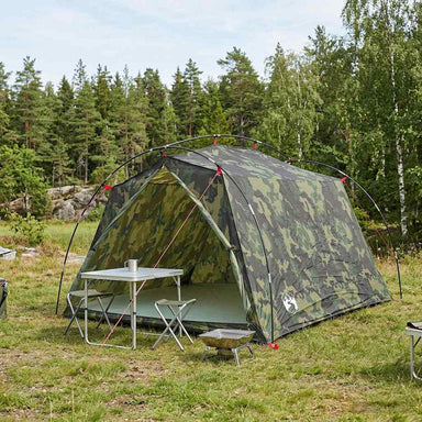 Tunneltent Camouflage 2-persoons 185T Polyester met PU Coating