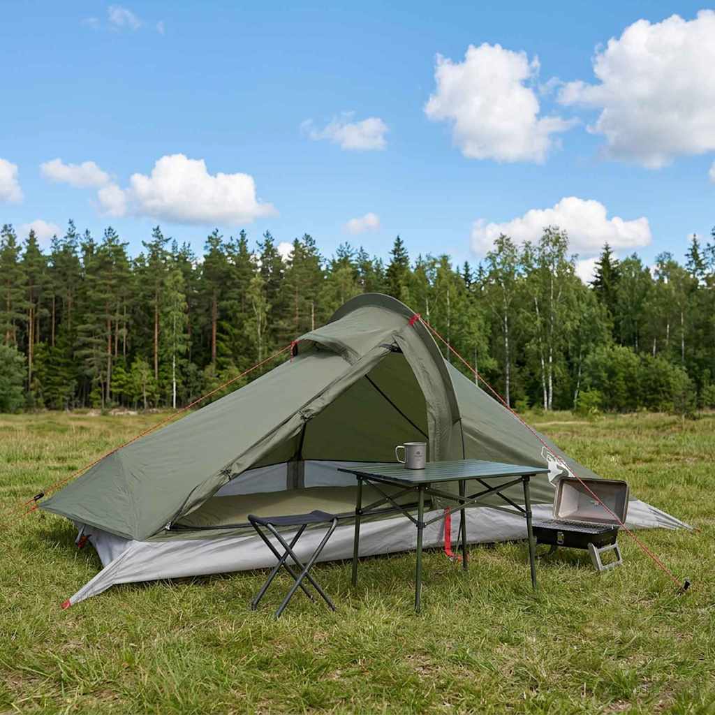 Backpacking Tent Olijfgroen 4-persoons