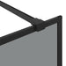 Inloop Douche Wand Zwart 80 x 195 cm gehard glas