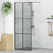 Inloop Douche Wand Zwart 80 x 195 cm gehard glas