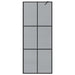 Inloop Douche Wand Zwart 80 x 195 cm gehard glas
