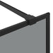 Inloop Douche Wand Zwart 90 x 195 cm gehard glas