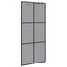 Inloop Douche Wand Zwart 90 x 195 cm gehard glas