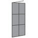 Inloop Douche Wand Zwart 90 x 195 cm gehard glas