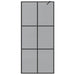 Inloop Douche Wand Zwart 90 x 195 cm gehard glas