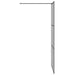 Inloop Douche Wand Zwart 90 x 195 cm gehard glas