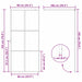 Inloop Douche Wand Zwart 90 x 195 cm gehard glas
