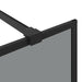 Inloop Douche Wand Zwart 100 x 195 cm gehard glas