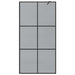 Inloop Douche Wand Zwart 100 x 195 cm gehard glas