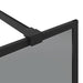 Inloop Douche Wand Zwart 115 x 195 cm gehard glas