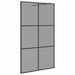 Inloop Douche Wand Zwart 115 x 195 cm gehard glas