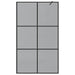 Inloop Douche Wand Zwart 115 x 195 cm gehard glas