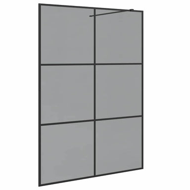 Inloop Douche Wand Zwart 140 x 195 cm gehard glas
