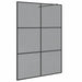 Inloop Douche Wand Zwart 140 x 195 cm gehard glas