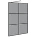 Inloop Douche Wand Zwart 140 x 195 cm gehard glas