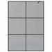 Inloop Douche Wand Zwart 140 x 195 cm gehard glas