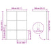 Inloop Douche Wand Zwart 140 x 195 cm gehard glas