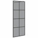 Inloop Douche Wand Zwart 80 x 195 cm gehard glas