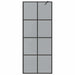 Inloop Douche Wand Zwart 80 x 195 cm gehard glas