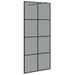 Inloop Douche Wand Zwart 90 x 195 cm gehard glas