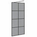 Inloop Douche Wand Zwart 90 x 195 cm gehard glas