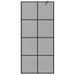 Inloop Douche Wand Zwart 90 x 195 cm gehard glas