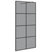 Inloop Douche Wand Zwart 100 x 195 cm gehard glas