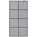 Inloop Douche Wand Zwart 100 x 195 cm gehard glas