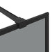 Inloop Douche Wand Zwart 115 x 195 cm gehard glas