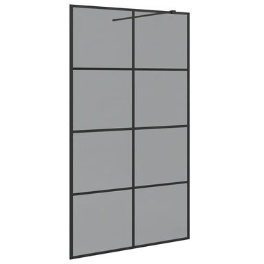 Inloop Douche Wand Zwart 115 x 195 cm gehard glas