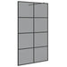 Inloop Douche Wand Zwart 115 x 195 cm gehard glas