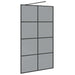 Inloop Douche Wand Zwart 115 x 195 cm gehard glas