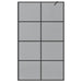 Inloop Douche Wand Zwart 115 x 195 cm gehard glas