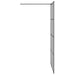 Inloop Douche Wand Zwart 115 x 195 cm gehard glas