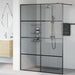 Inloop Douche Wand Zwart 140 x 195 cm gehard glas