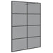 Inloop Douche Wand Zwart 140 x 195 cm gehard glas