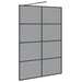 Inloop Douche Wand Zwart 140 x 195 cm gehard glas