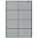 Inloop Douche Wand Zwart 140 x 195 cm gehard glas