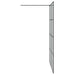 Inloop Douche Wand Zwart 140 x 195 cm gehard glas