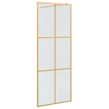 Inloop Douche Wand Goud 80 x 195 cm gehard glas