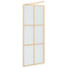 Inloop Douche Wand Goud 80 x 195 cm gehard glas