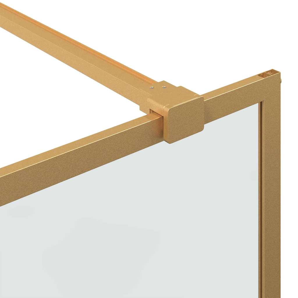 Inloop Douche Wand Goud 90 x 195 cm gehard glas