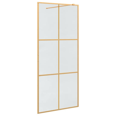 Inloop Douche Wand Goud 90 x 195 cm gehard glas