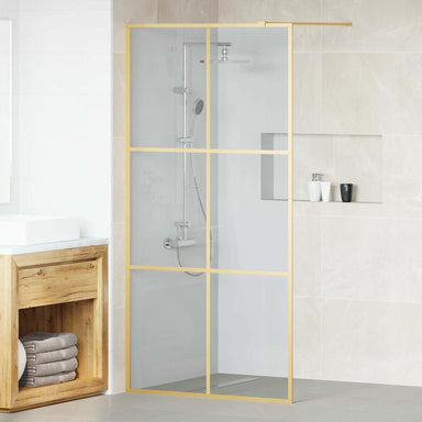 Inloop Douche Wand Goud 100 x 195 cm gehard glas