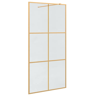 Inloop Douche Wand Goud 100 x 195 cm gehard glas