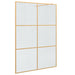 Inloop Douche Wand Goud 140 x 195 cm gehard glas