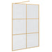 Inloop Douche Wand Goud 140 x 195 cm gehard glas